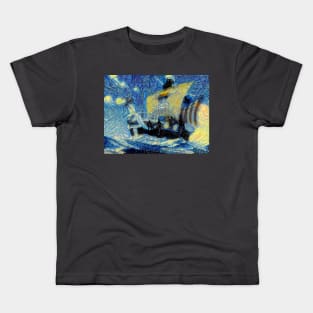 One Piece Going Merry / Flying Lamb Starry Night Kids T-Shirt